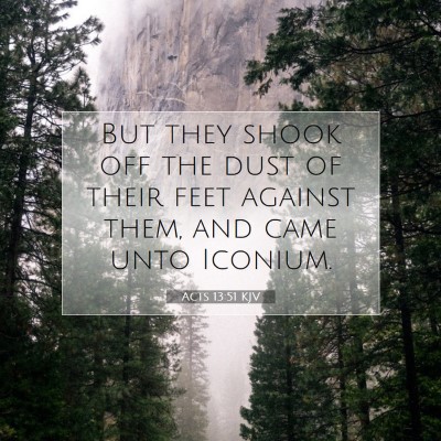 Picture 07 - Acts 13:51 KJV - But they shook off the dust of their feet against - Bible Verse Picture