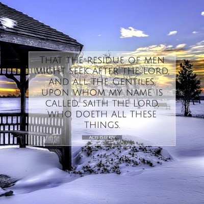 Picture 07 - Acts 15:17 KJV - That the residue of men might seek after the - Bible Verse Picture