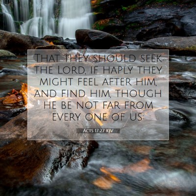Picture 07 - Acts 17:27 KJV - That they should seek the Lord, if haply they - Bible Verse Picture