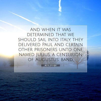 Picture 07 - Acts 27:1 KJV - And when it was determined that we should sail - Bible Verse Picture