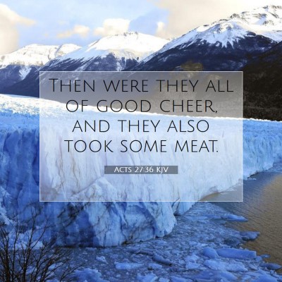 Picture 07 - Acts 27:36 KJV - Then were they all of good cheer, and they also - Bible Verse Picture