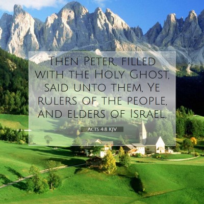 Picture 07 - Acts 4:8 KJV - Then Peter, filled with the Holy Ghost, said unto - Bible Verse Picture