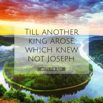 Picture 07 - Acts 7:18 KJV - Till another king arose, which knew not - Bible Verse Picture