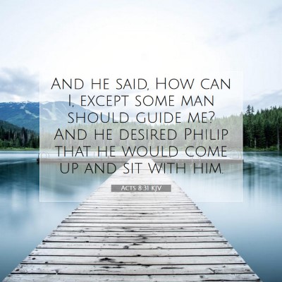 Picture 07 - Acts 8:31 KJV - And he said, How can I, except some man should - Bible Verse Picture