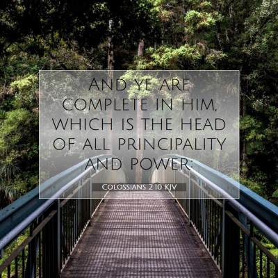 Picture 07 - Colossians 2:10 KJV - And ye are complete in him, which is the head of - Bible Verse Picture
