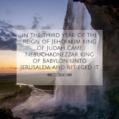 Picture 07 - Daniel 1:1 KJV - In the third year of the reign of Jehoiakim king - Bible Verse Picture