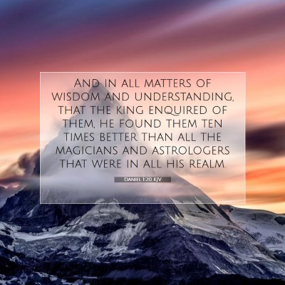 Picture 07 - Daniel 1:20 KJV - And in all matters of wisdom and understanding, - Bible Verse Picture
