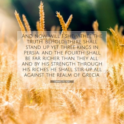 Picture 07 - Daniel 11:2 KJV - And now will I shew thee the truth. Behold, there - Bible Verse Picture