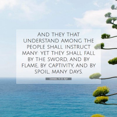 Picture 07 - Daniel 11:33 KJV - And they that understand among the people shall - Bible Verse Picture