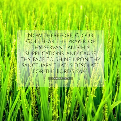Picture 07 - Daniel 9:17 KJV - Now therefore, O our God, hear the prayer of thy - Bible Verse Picture