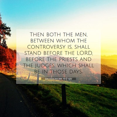 Picture 07 - Deuteronomy 19:17 KJV - Then both the men, between whom the controversy - Bible Verse Picture