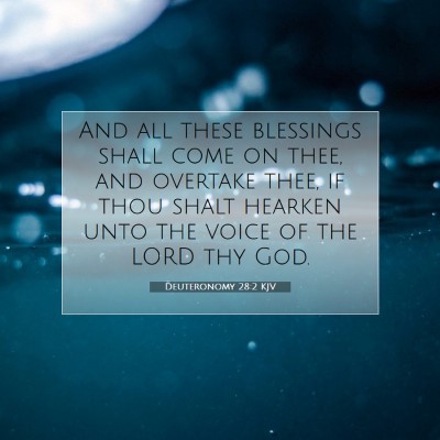 Picture 07 - Deuteronomy 28:2 KJV - And all these blessings shall come on thee, and - Bible Verse Picture