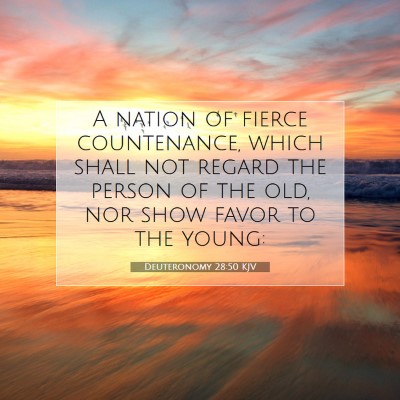 Picture 07 - Deuteronomy 28:50 KJV - A nation of fierce countenance, which shall not - Bible Verse Picture