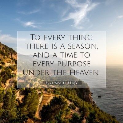 Picture 07 - Ecclesiastes 3:1 KJV - To every thing there is a season, and a time to - Bible Verse Picture