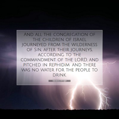 Picture 07 - Exodus 17:1 KJV - And all the congregation of the children of - Bible Verse Picture