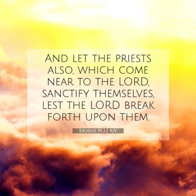 Picture 07 - Exodus 19:22 KJV - And let the priests also, which come near to the - Bible Verse Picture