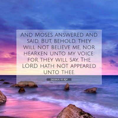 Picture 07 - Exodus 4:1 KJV - And Moses answered and said, But, behold, they - Bible Verse Picture