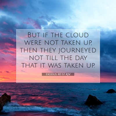 Picture 07 - Exodus 40:37 KJV - But if the cloud were not taken up, then they - Bible Verse Picture