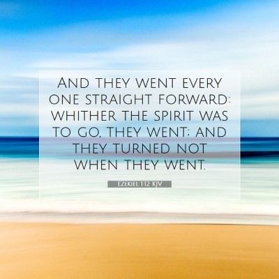Picture 07 - Ezekiel 1:12 KJV - And they went every one straight forward: whither - Bible Verse Picture