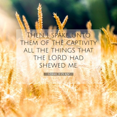 Picture 07 - Ezekiel 11:25 KJV - Then I spake unto them of the captivity all the - Bible Verse Picture