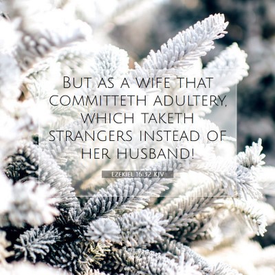 Picture 07 - Ezekiel 16:32 KJV - But as a wife that committeth adultery, which - Bible Verse Picture