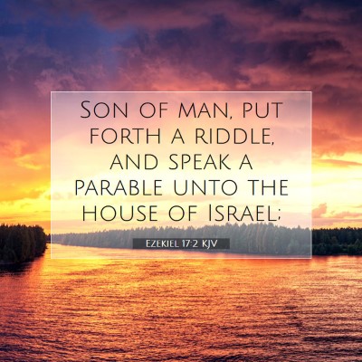 Picture 07 - Ezekiel 17:2 KJV - Son of man, put forth a riddle, and speak a - Bible Verse Picture