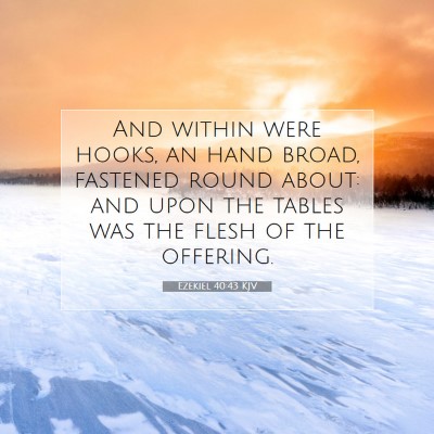 Picture 07 - Ezekiel 40:43 KJV - And within were hooks, an hand broad, fastened - Bible Verse Picture