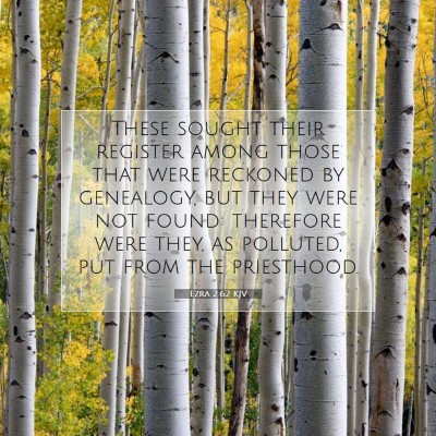 Picture 07 - Ezra 2:62 KJV - These sought their register among those that were - Bible Verse Picture