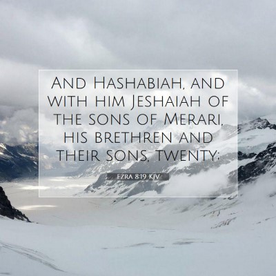 Picture 07 - Ezra 8:19 KJV - And Hashabiah, and with him Jeshaiah of the sons - Bible Verse Picture