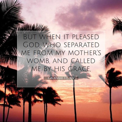 Picture 07 - Galatians 1:15 KJV - But when it pleased God, who separated me from my - Bible Verse Picture