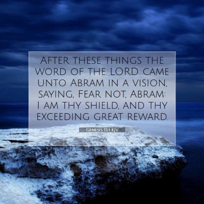 Picture 07 - Genesis 15:1 KJV - After these things the word of the LORD came unto - Bible Verse Picture