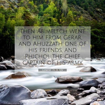 Picture 07 - Genesis 26:26 KJV - Then Abimelech went to him from Gerar, and - Bible Verse Picture