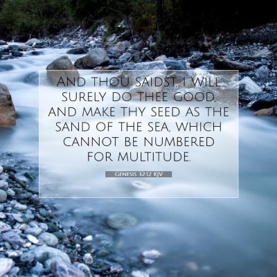 Picture 07 - Genesis 32:12 KJV - And thou saidst, I will surely do thee good, and - Bible Verse Picture