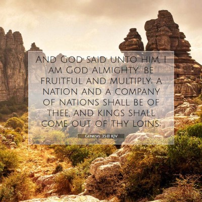 Picture 07 - Genesis 35:11 KJV - And God said unto him, I am God Almighty: be - Bible Verse Picture