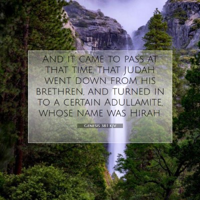 Picture 07 - Genesis 38:1 KJV - And it came to pass at that time, that Judah went - Bible Verse Picture