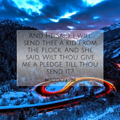 Picture 07 - Genesis 38:17 KJV - And he said, I will send thee a kid from the - Bible Verse Picture