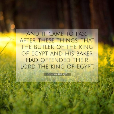 Picture 07 - Genesis 40:1 KJV - And it came to pass after these things, that the - Bible Verse Picture