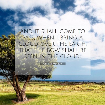 Picture 07 - Genesis 9:14 KJV - And it shall come to pass, when I bring a cloud - Bible Verse Picture