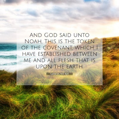 Picture 07 - Genesis 9:17 KJV - And God said unto Noah, This is the token of the - Bible Verse Picture