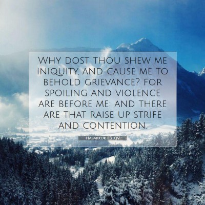 Picture 07 - Habakkuk 1:3 KJV - Why dost thou shew me iniquity, and cause me to - Bible Verse Picture