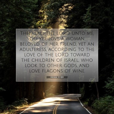 Picture 07 - Hosea 3:1 KJV - Then said the LORD unto me, Go yet, love a woman - Bible Verse Picture