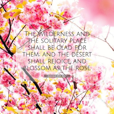 Picture 07 - Isaiah 35:1 KJV - The wilderness and the solitary place shall be - Bible Verse Picture