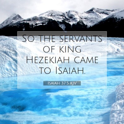 Picture 07 - Isaiah 37:5 KJV - So the servants of king Hezekiah came to - Bible Verse Picture