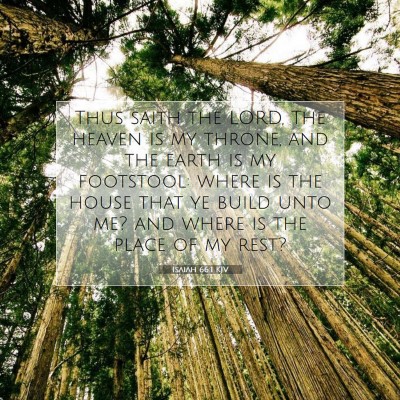 Picture 07 - Isaiah 66:1 KJV - Thus saith the LORD, The heaven is my throne, and - Bible Verse Picture