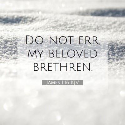 Picture 07 - James 1:16 KJV - Do not err, my beloved - Bible Verse Picture