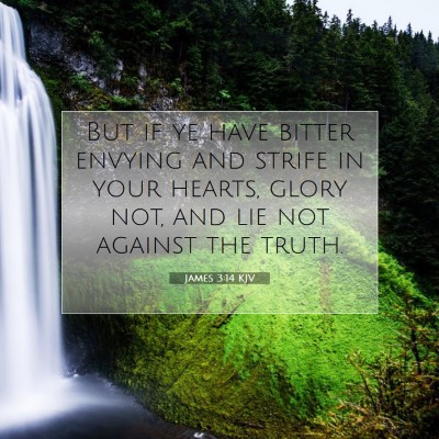 Picture 07 - James 3:14 KJV - But if ye have bitter envying and strife in your - Bible Verse Picture