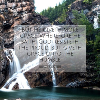 Picture 07 - James 4:6 KJV - But he giveth more grace. Wherefore he saith, God - Bible Verse Picture