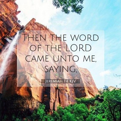 Picture 07 - Jeremiah 1:4 KJV - Then the word of the LORD came unto me, - Bible Verse Picture