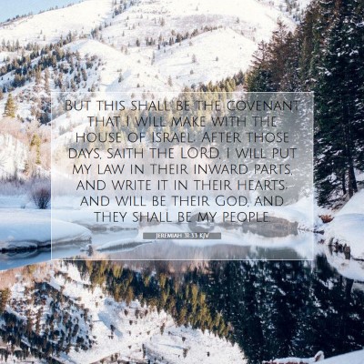 Picture 07 - Jeremiah 31:33 KJV - But this shall be the covenant that I will make - Bible Verse Picture