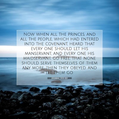 Picture 07 - Jeremiah 34:10 KJV - Now when all the princes, and all the people, - Bible Verse Picture